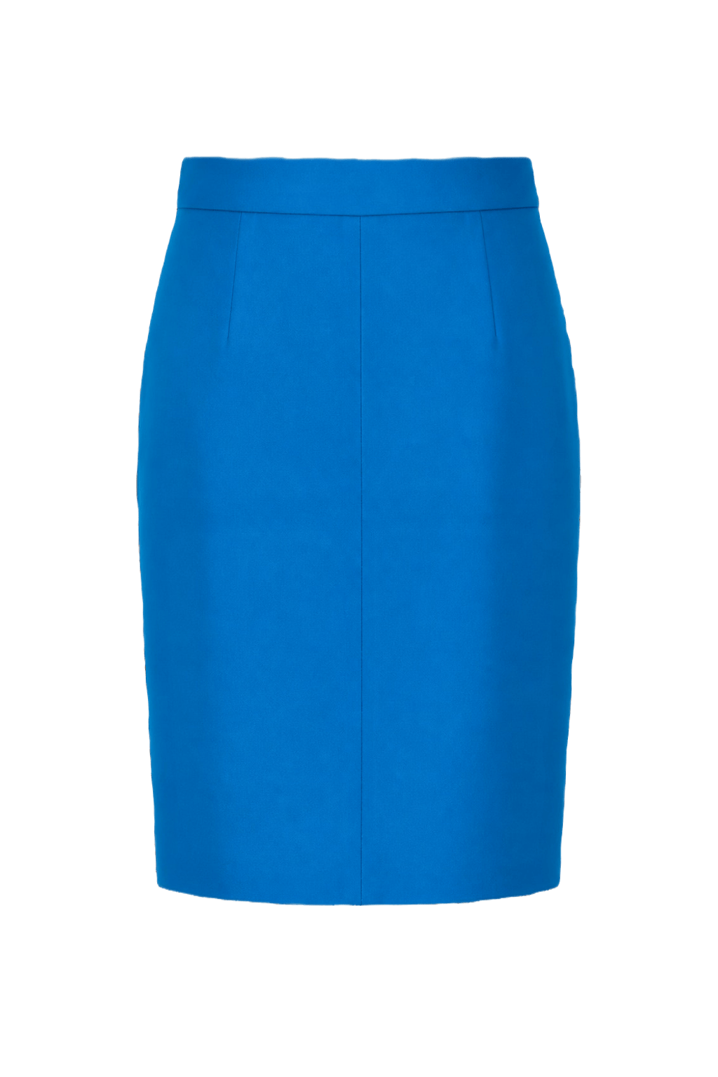 1980s Blue Cotton Skirt - Back View