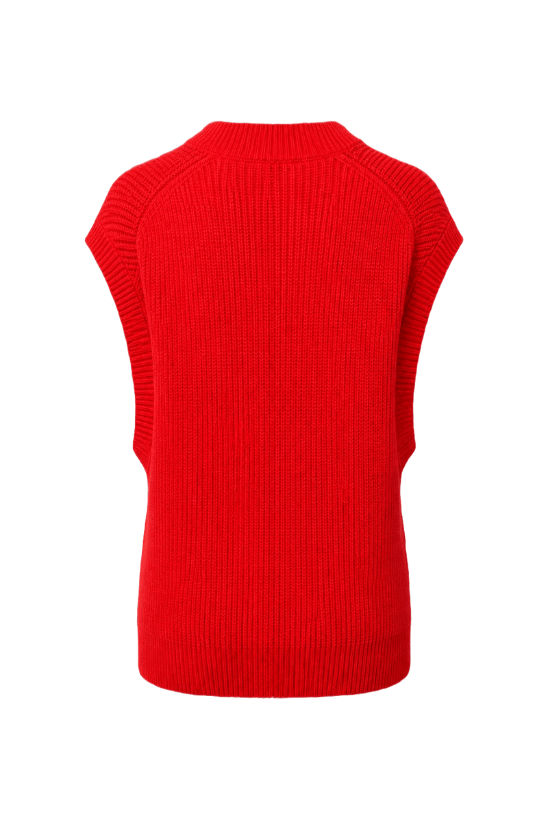 1990s Red Cotton Sweater - Back View