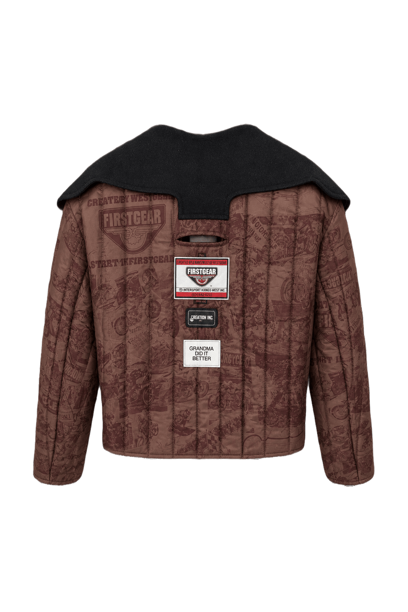 1990s Burgundy Nylon Jacket - Back View