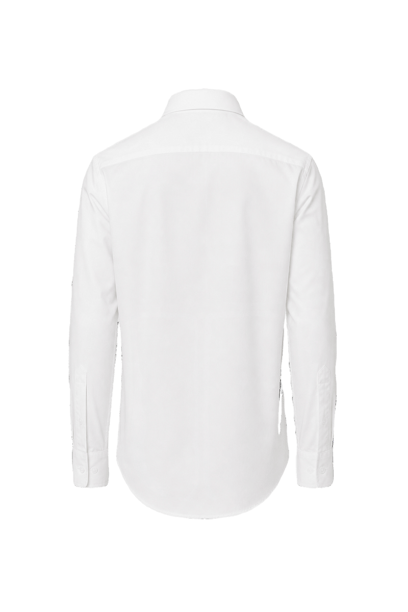 1990s White Cotton Shirt - Back View