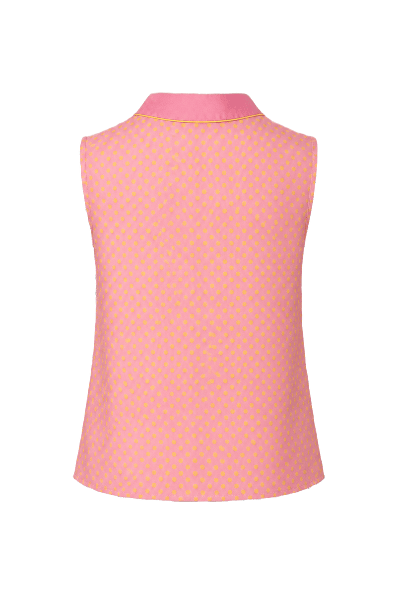 1960s Pink Synthetic Blend Blouse - Back View