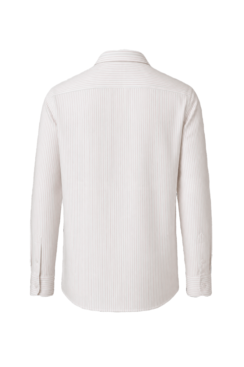 1980s Cream Synthetic Blend Shirt - Back View
