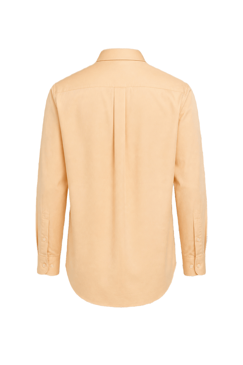 1980s Peach Cotton Shirt - Back View