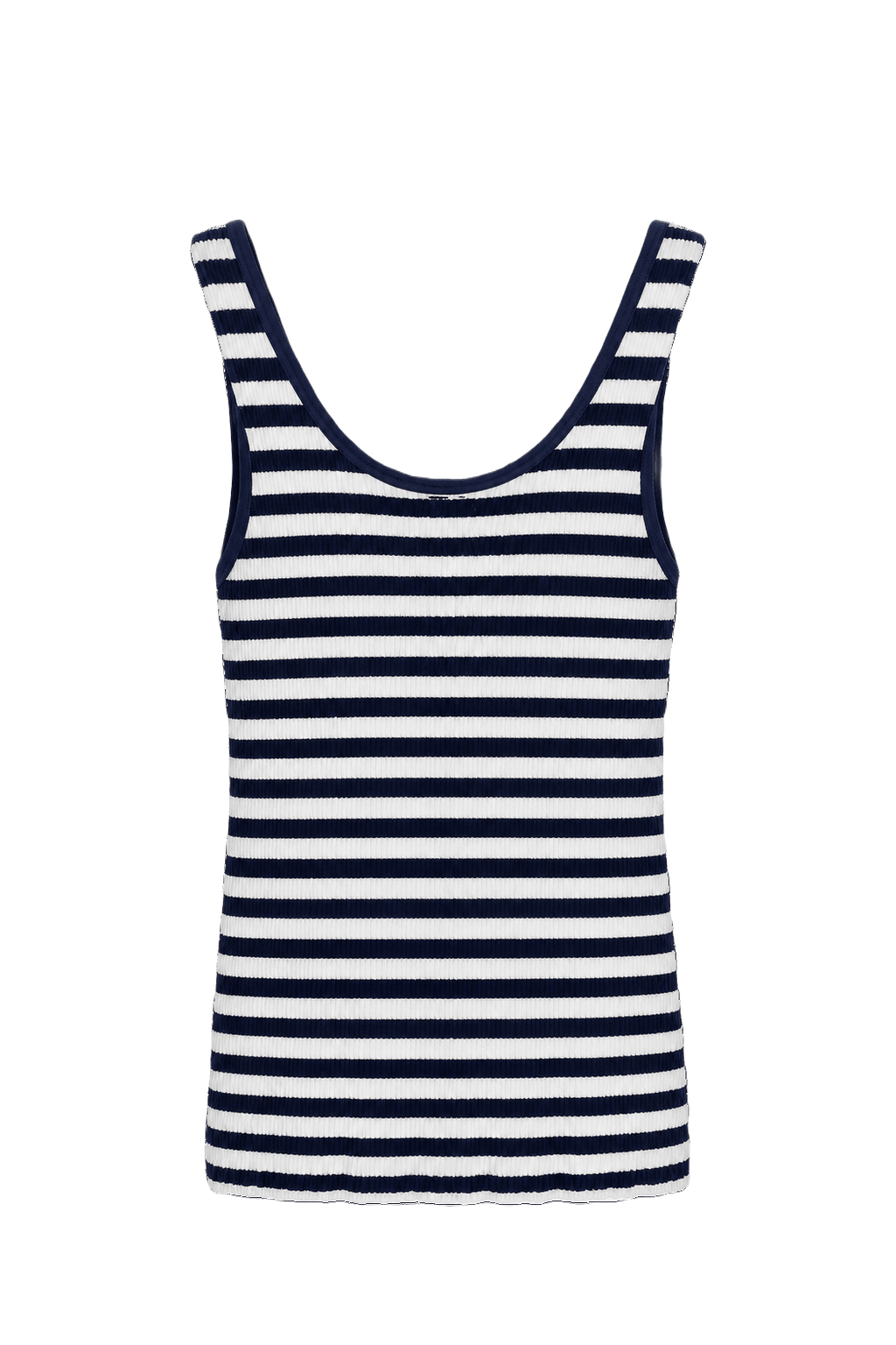 1990s Navy Blue Cotton Blend Tank Top - Back View