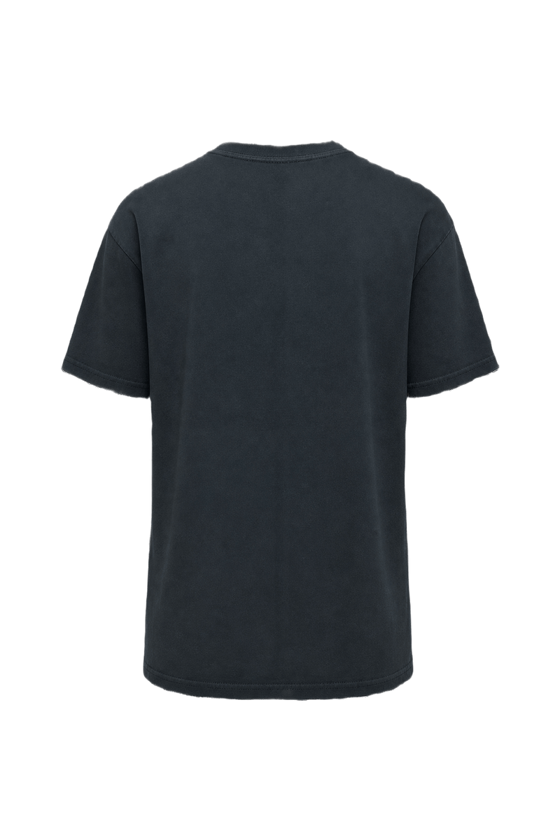 1990s Dark Blue Cotton T-shirt - Back View