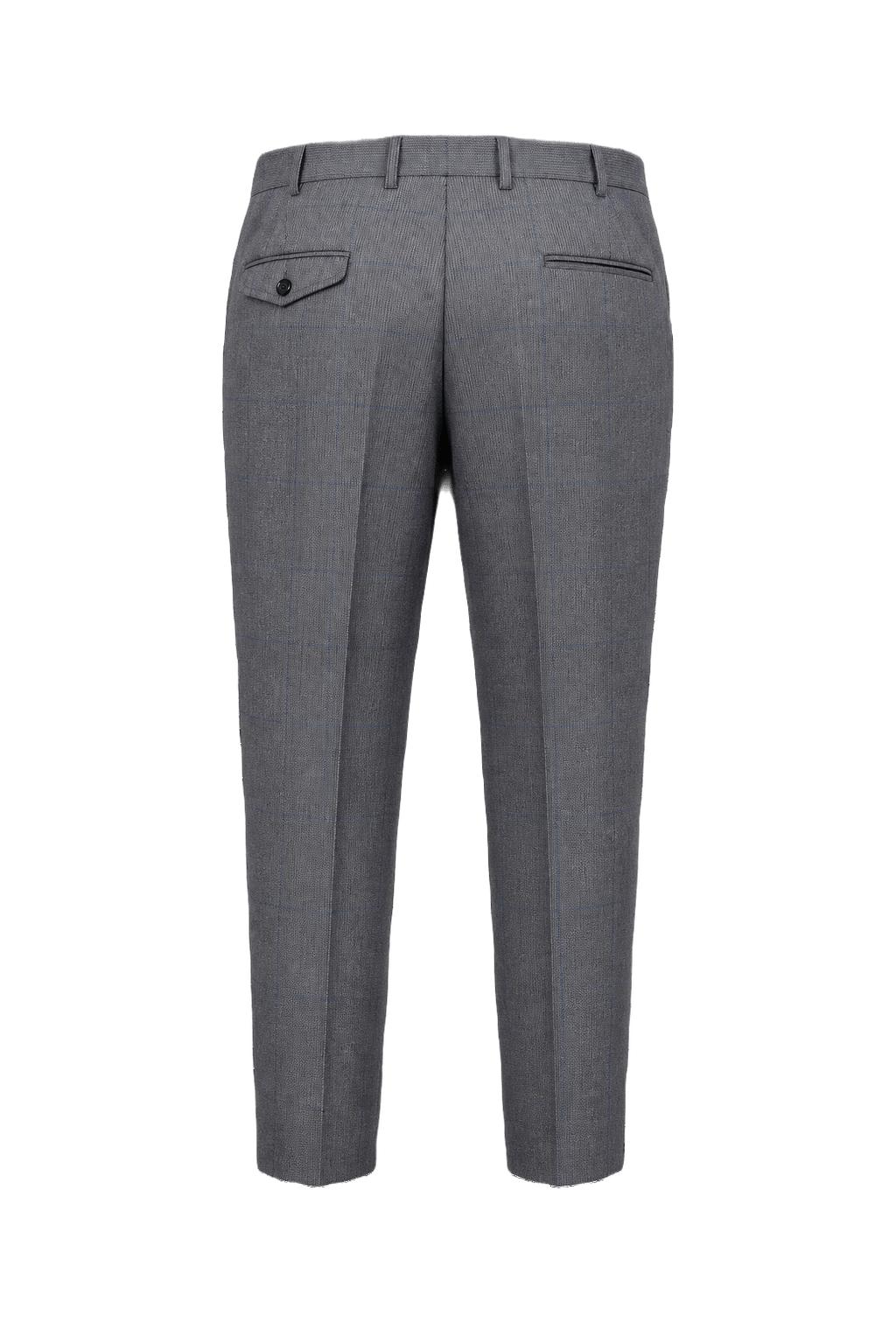 1960s Grey Wool Trousers - Back View