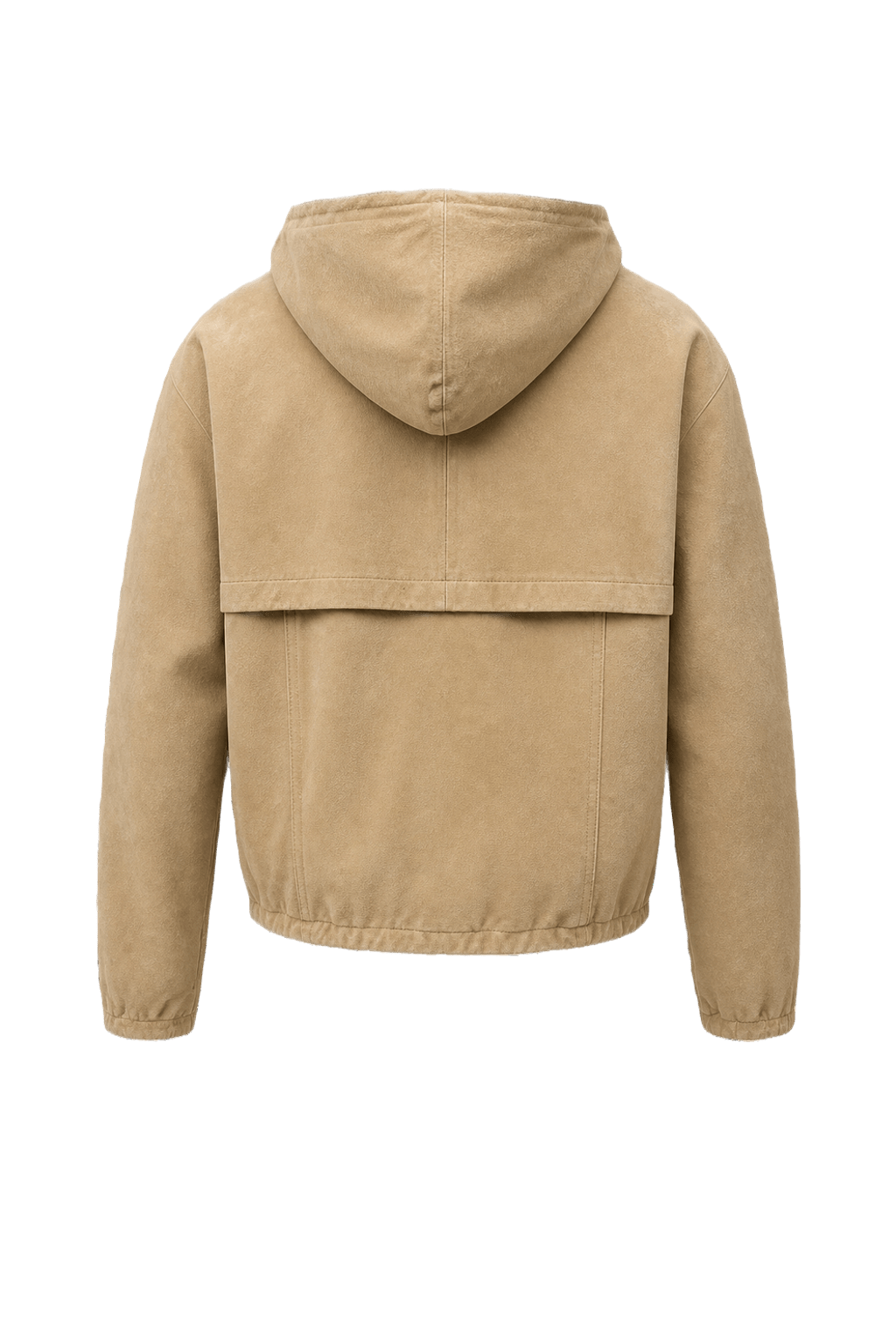 1990s Beige Suede Jacket - Back View