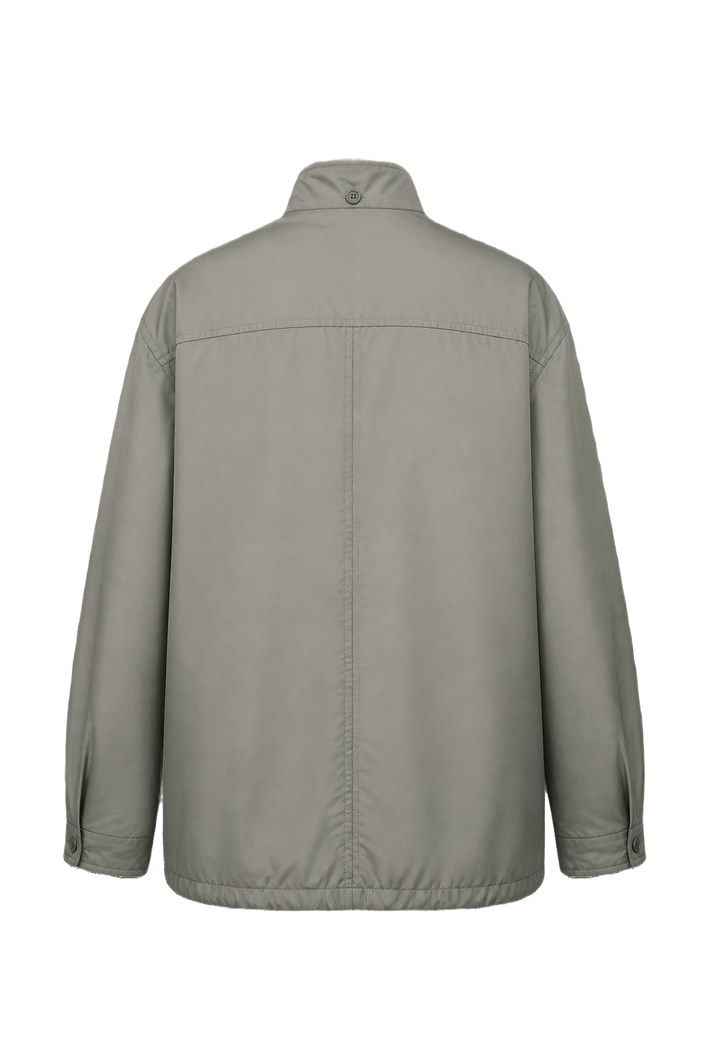 1990s Grey Polyester Jacket - Back View