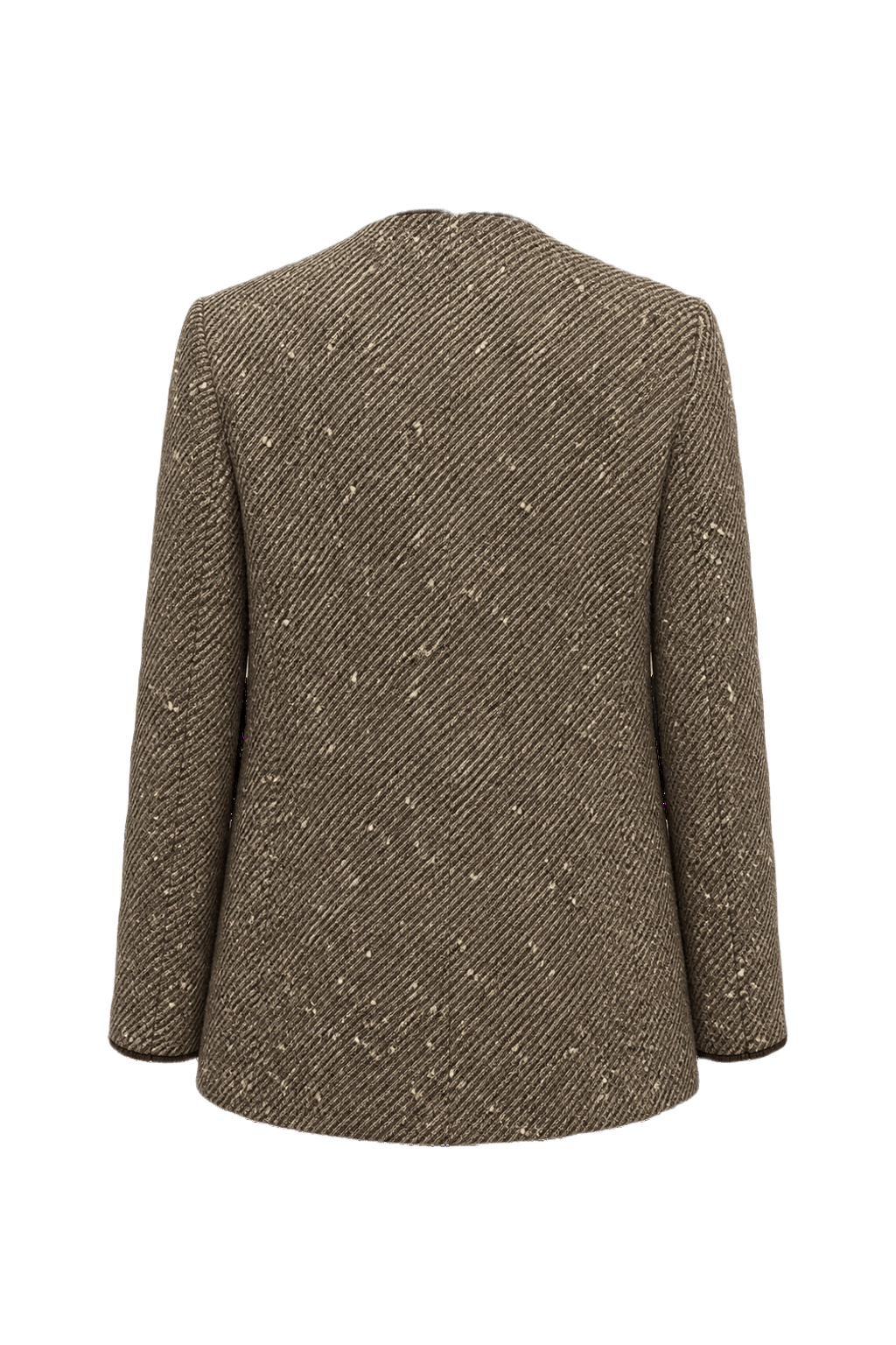 1980s Brown Wool Blazer - Back View