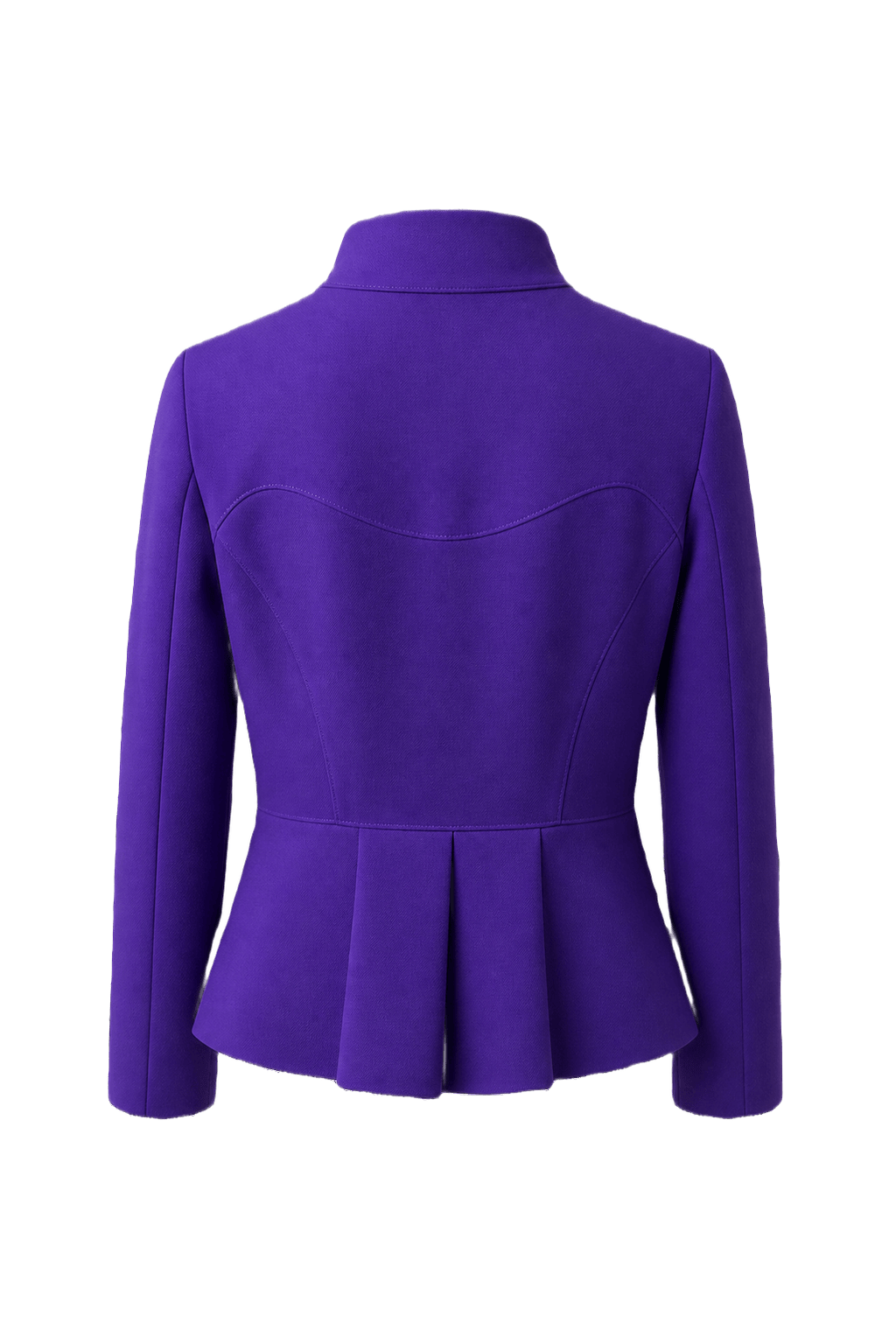 1980s Purple Wool Blend Jacket - Back View