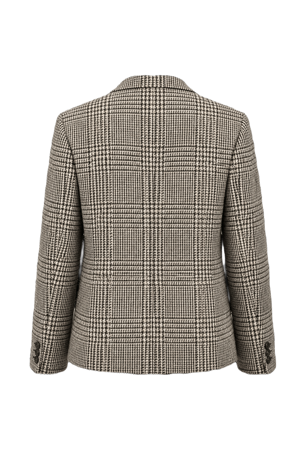 1970s Brown Wool Blend Blazer - Back View