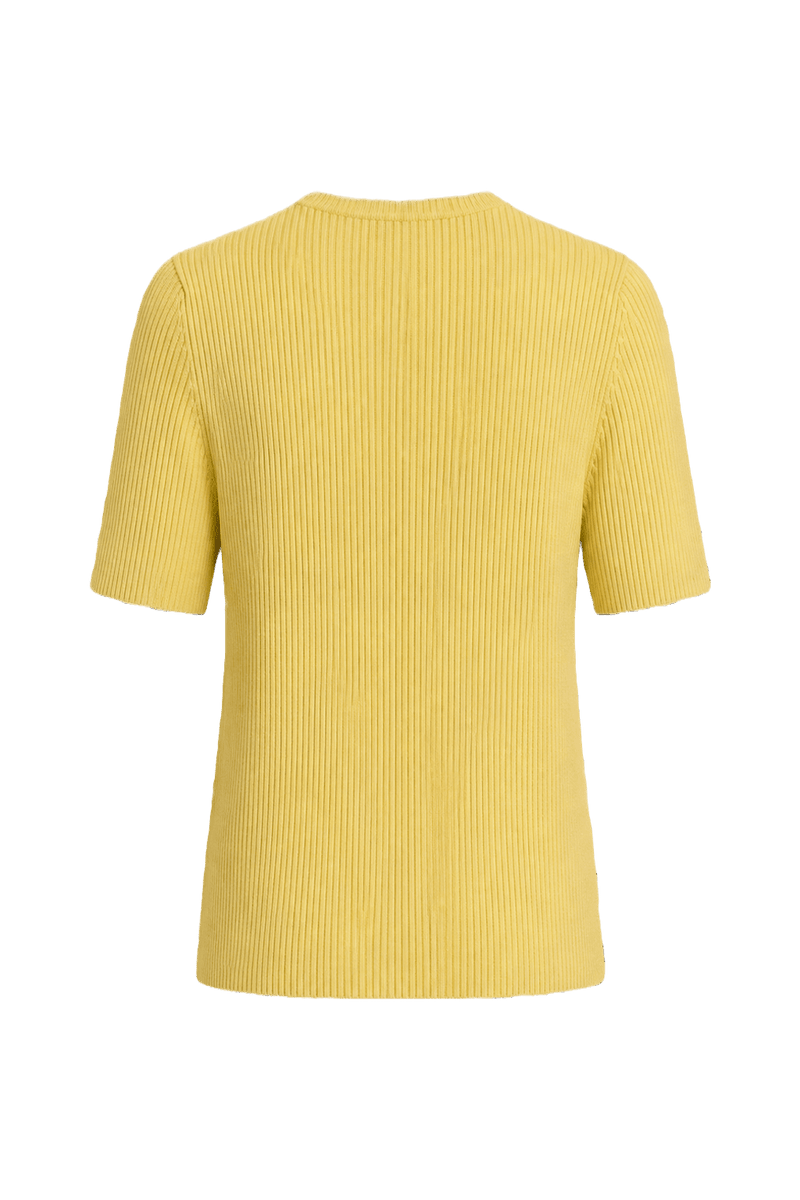 1990s Yellow Wool Blend Sweater - Back View