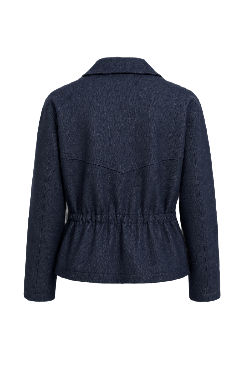 1980s Charcoal Grey Wool Blend Jacket - Back View