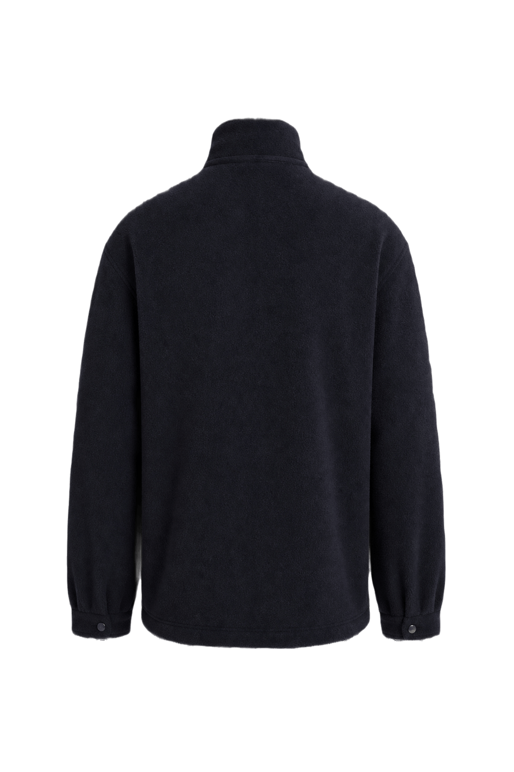 1990s Black Fleece Jacket - Back View