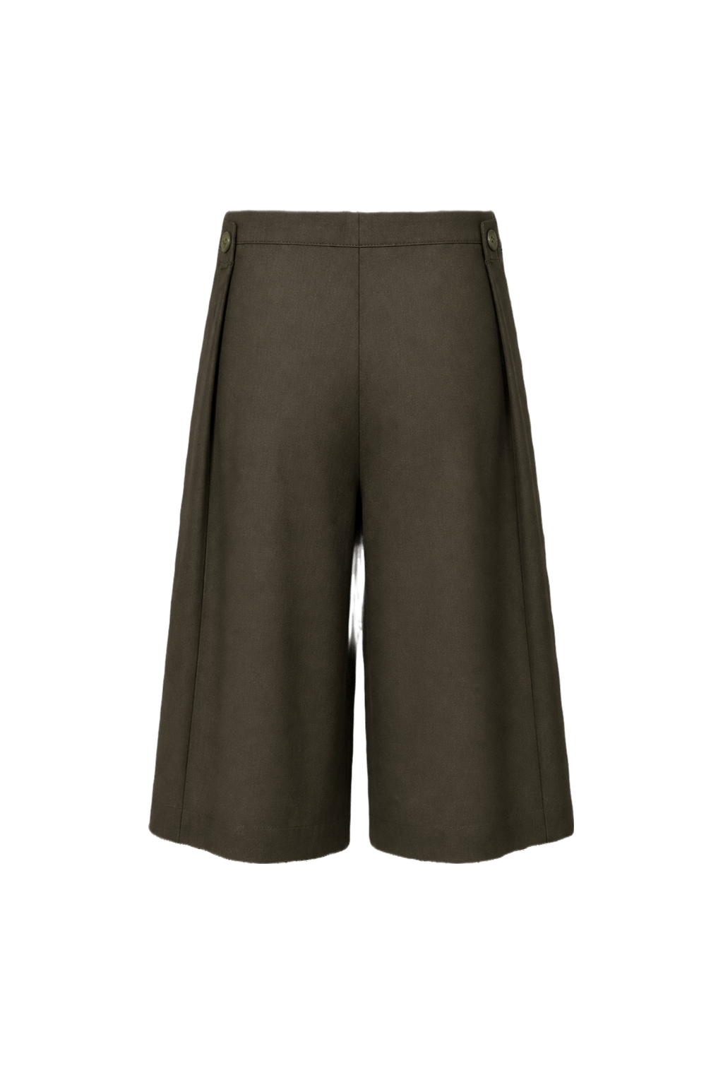 1970s Olive Green Wool Blend Trousers - Back View