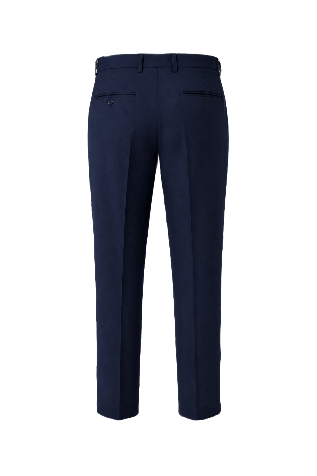 1960s Navy Blue Wool Blend Pants - Back View