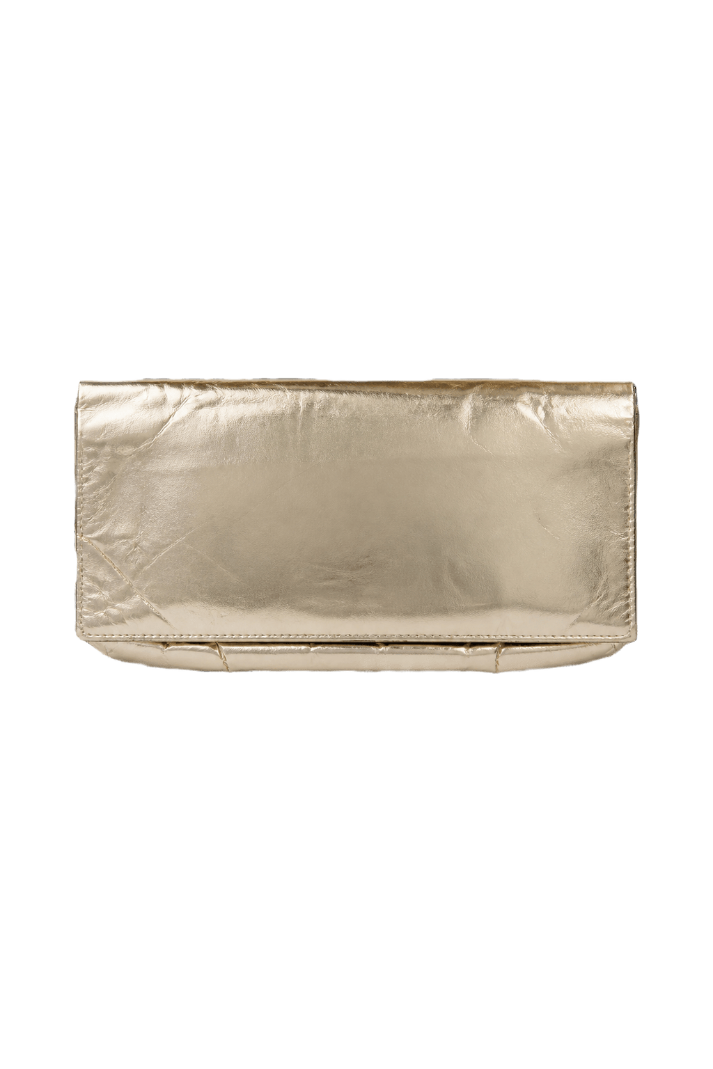1980s Silver Metal Clutch - Back View