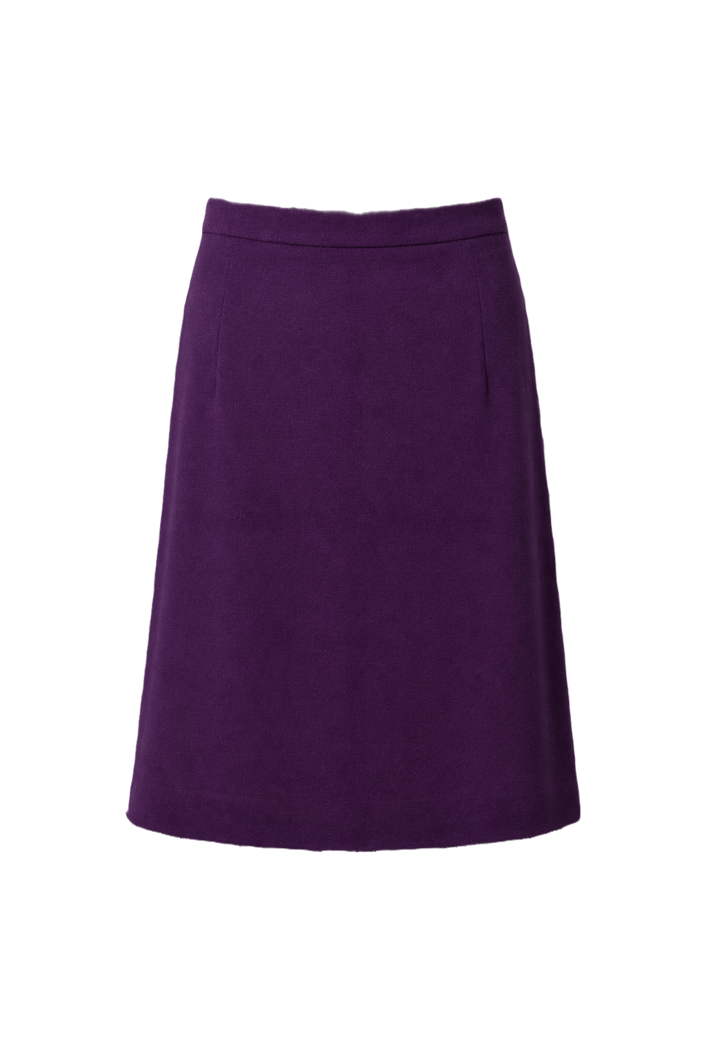 1950s Purple Wool Skirt - Back View