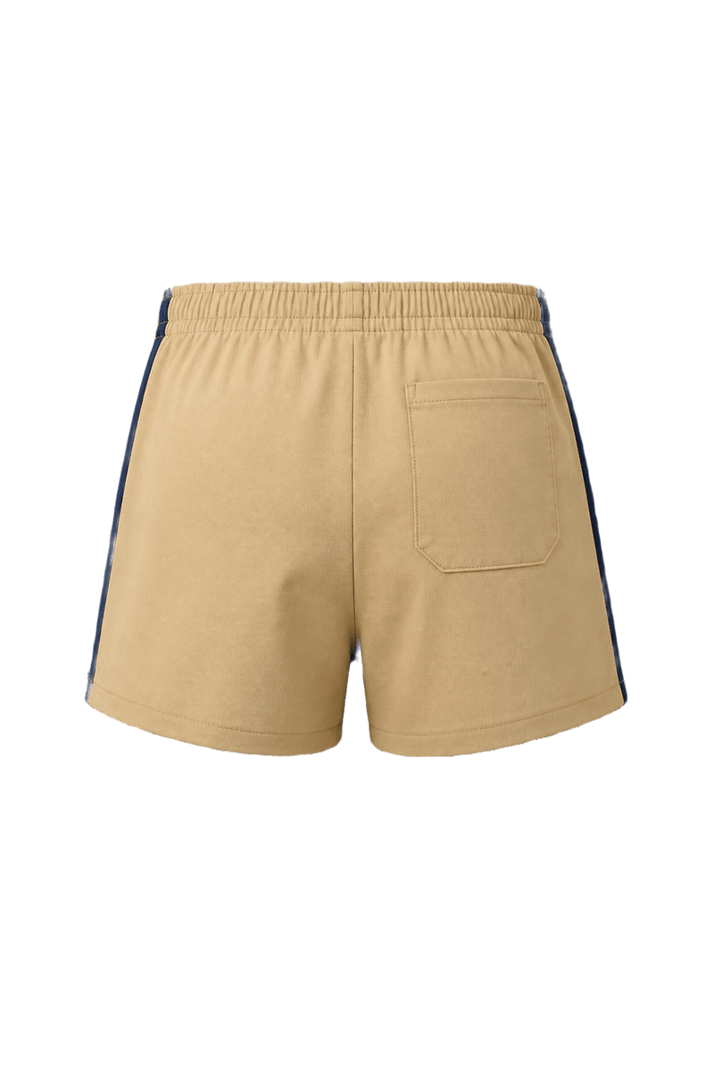 1980s Camel Cotton Shorts - Back View