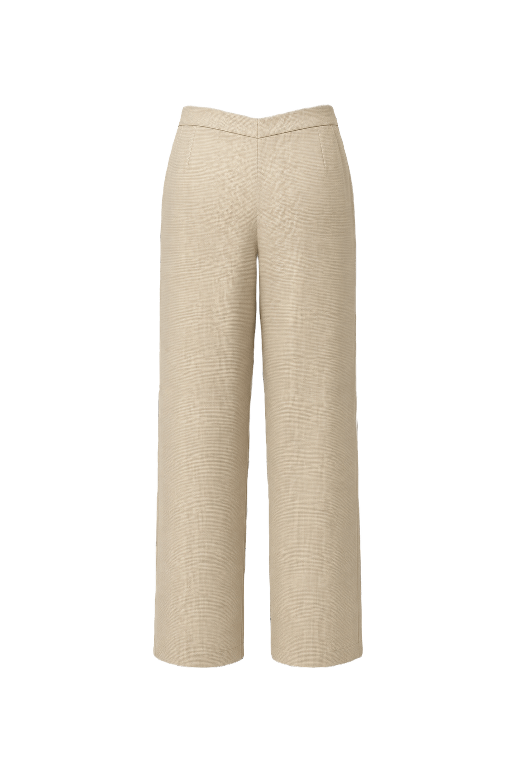 1990s Beige Cotton Trousers - Back View