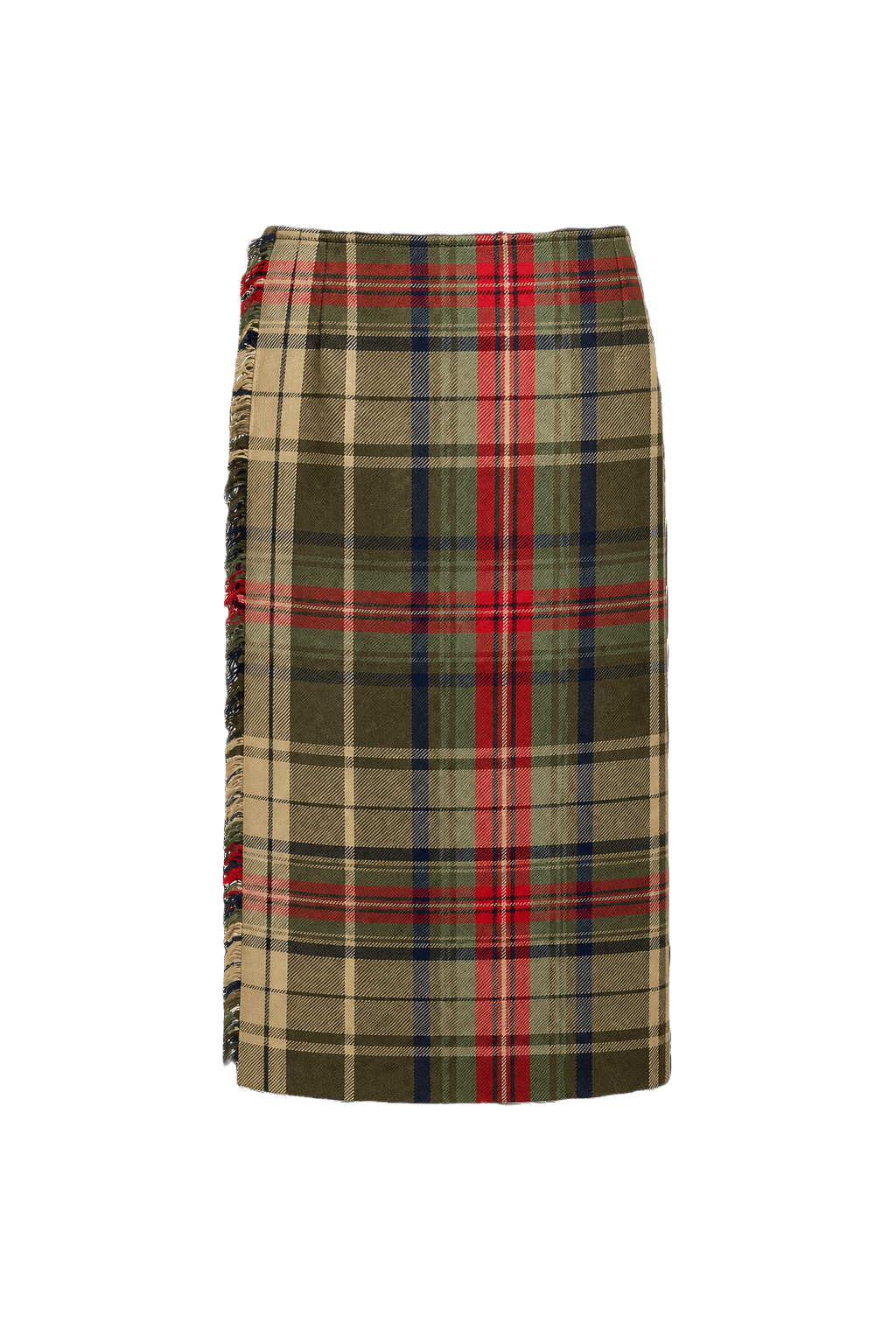 1970s Red Wool Skirt - Back View