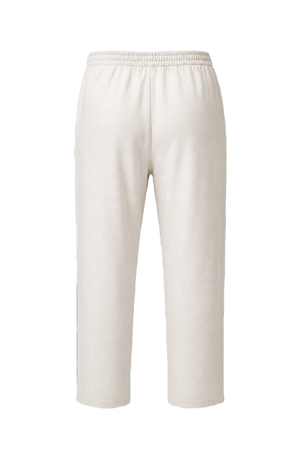 1980s Cream White Cotton Pants - Back View