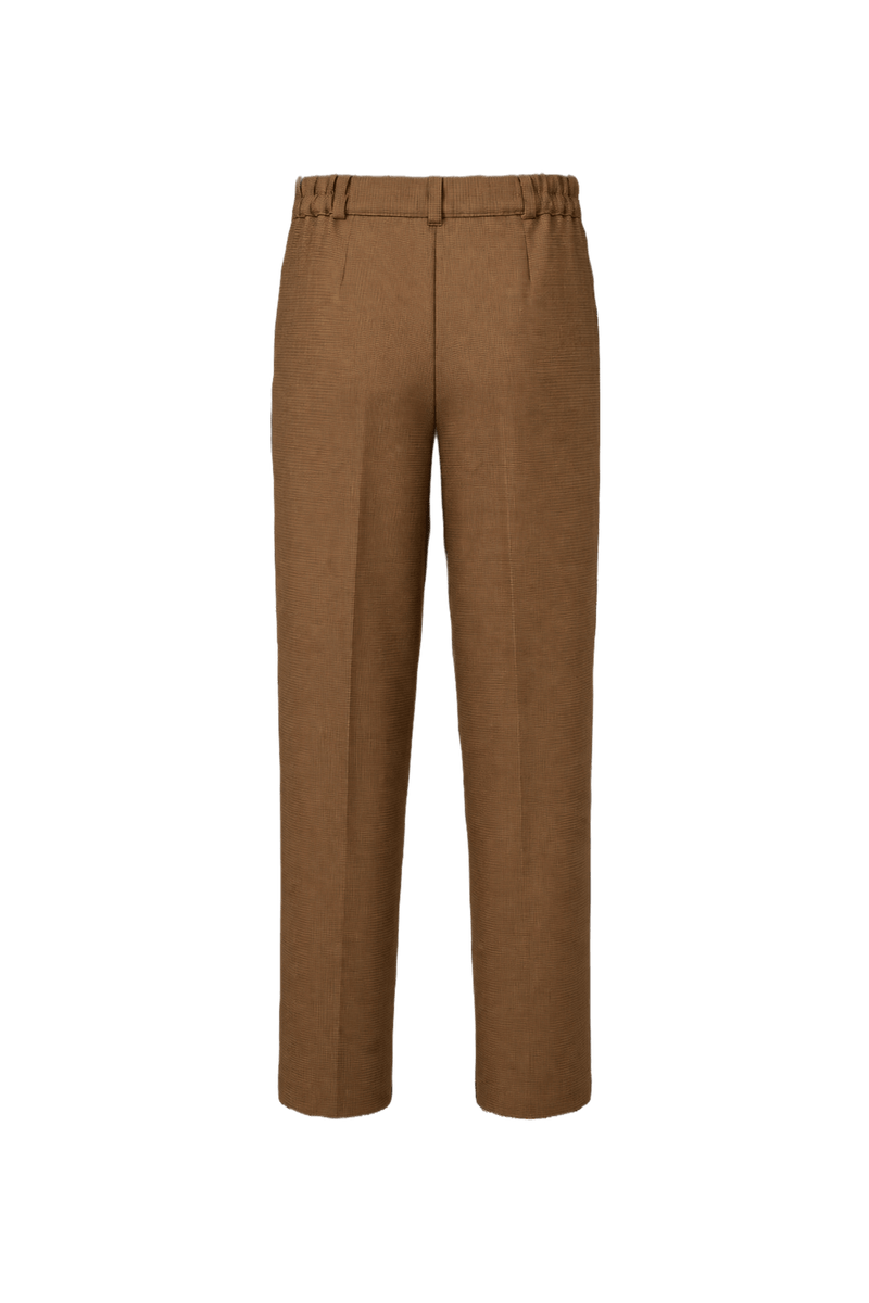 1970s Brown Cotton Trousers - Back View