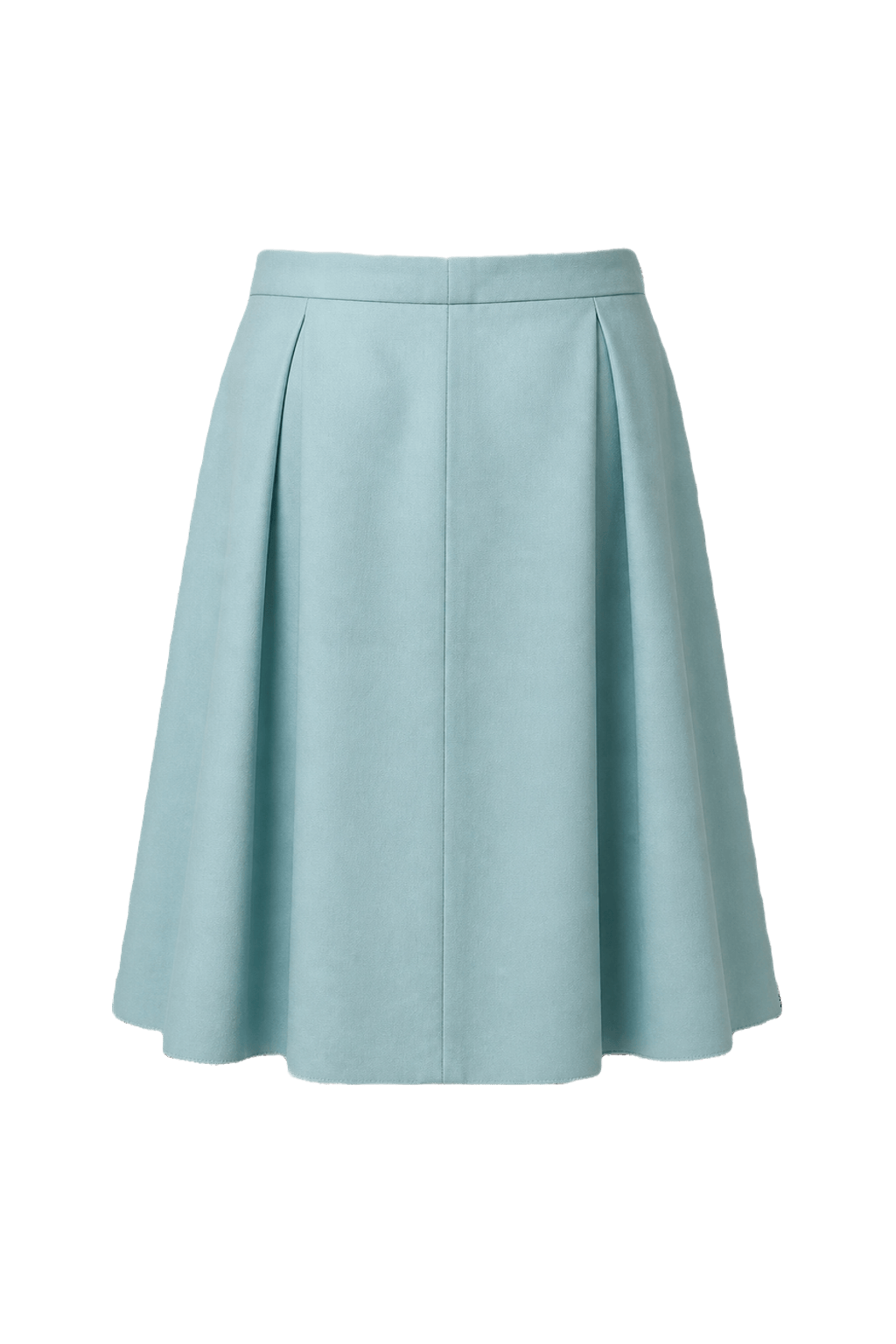 1960s Light Blue Cotton Skirt - Back View