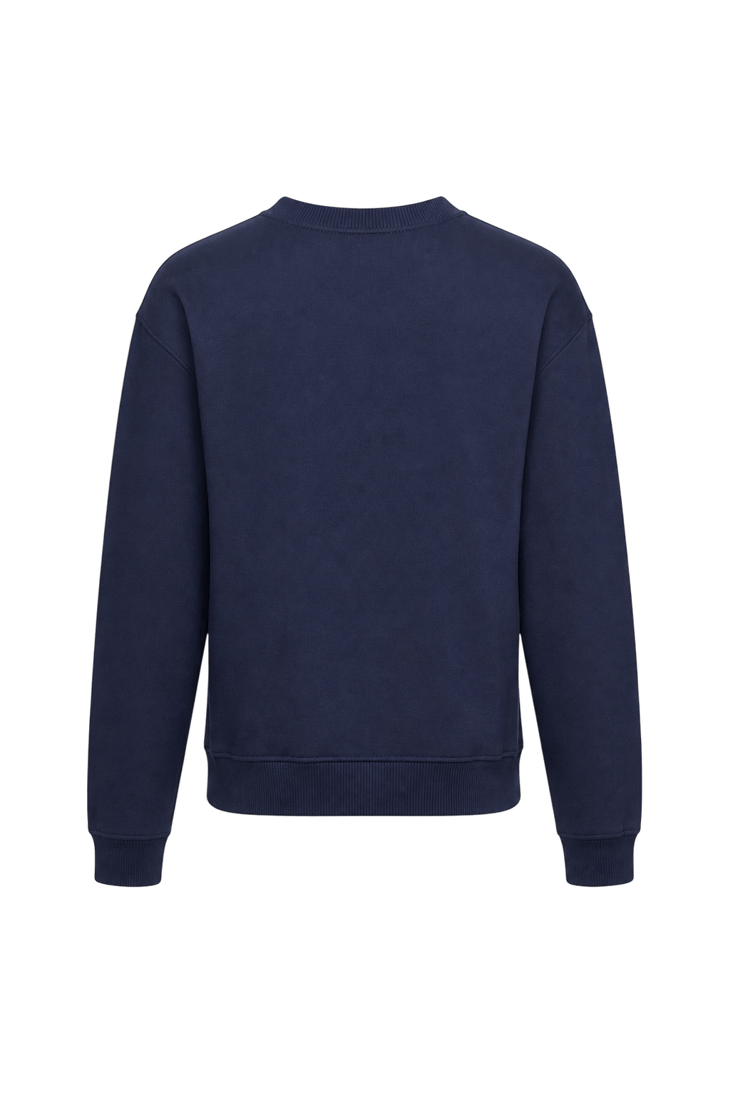 1990s Navy Blue Cotton Sweater - Back View