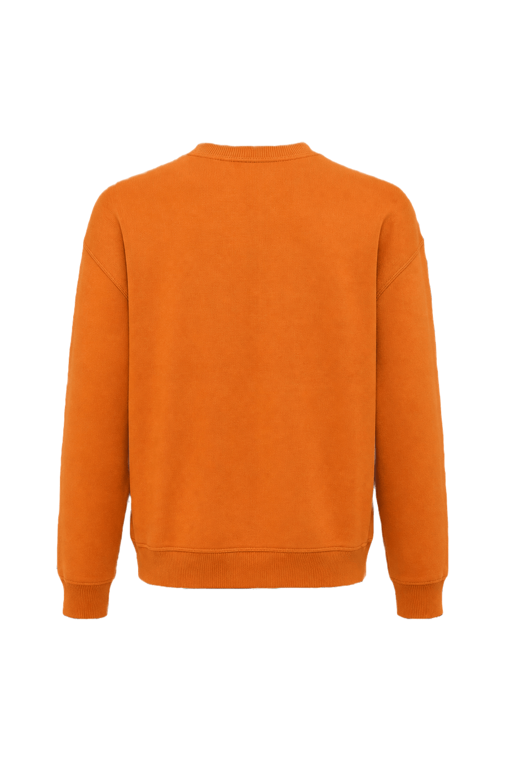 1990s Burnt Orange Cotton Sweater - Back View