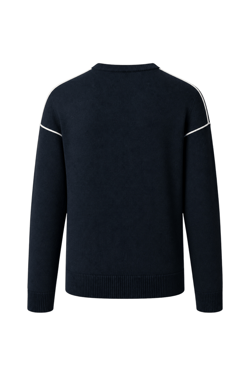 1990s Black Wool Sweater - Back View