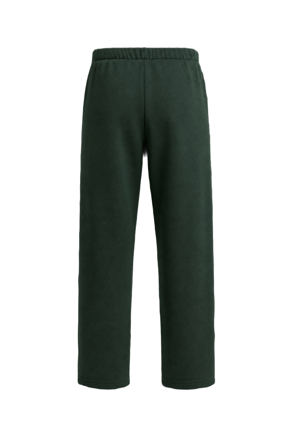 1990s Dark Green Cotton Blend Pants - Back View