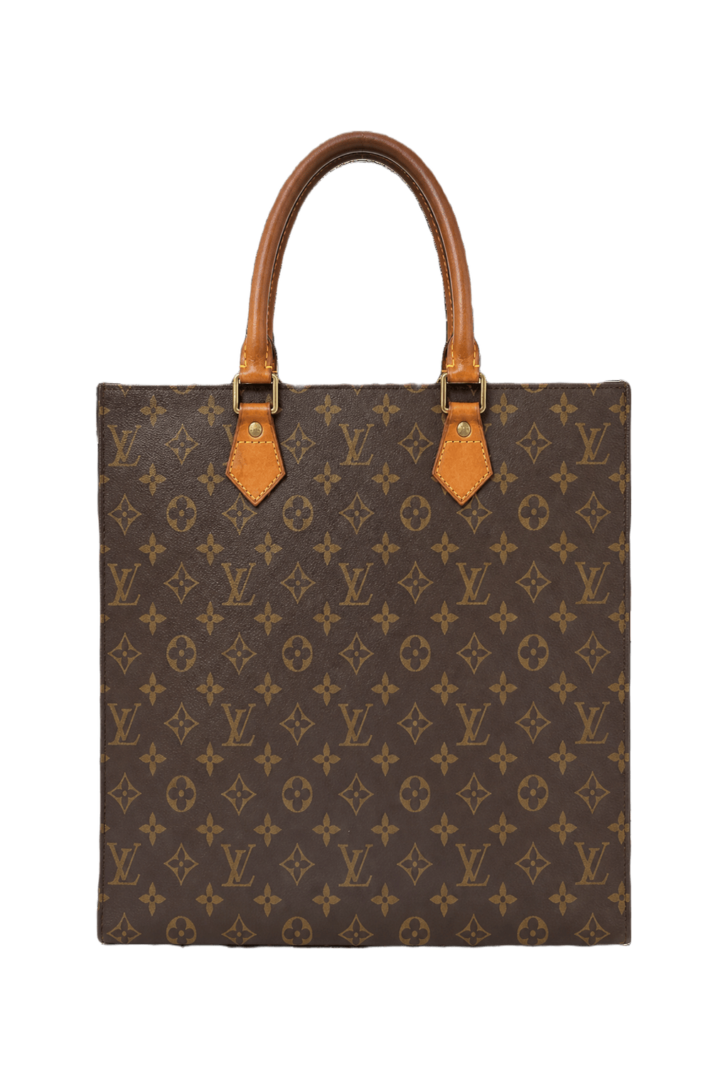 1980s Brown Canvas Shoulder Bag - Back View
