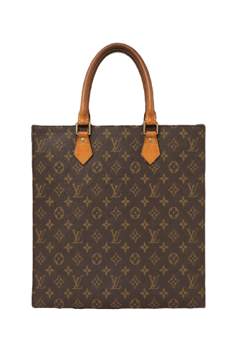 1980s Brown Canvas Shoulder Bag - Back View