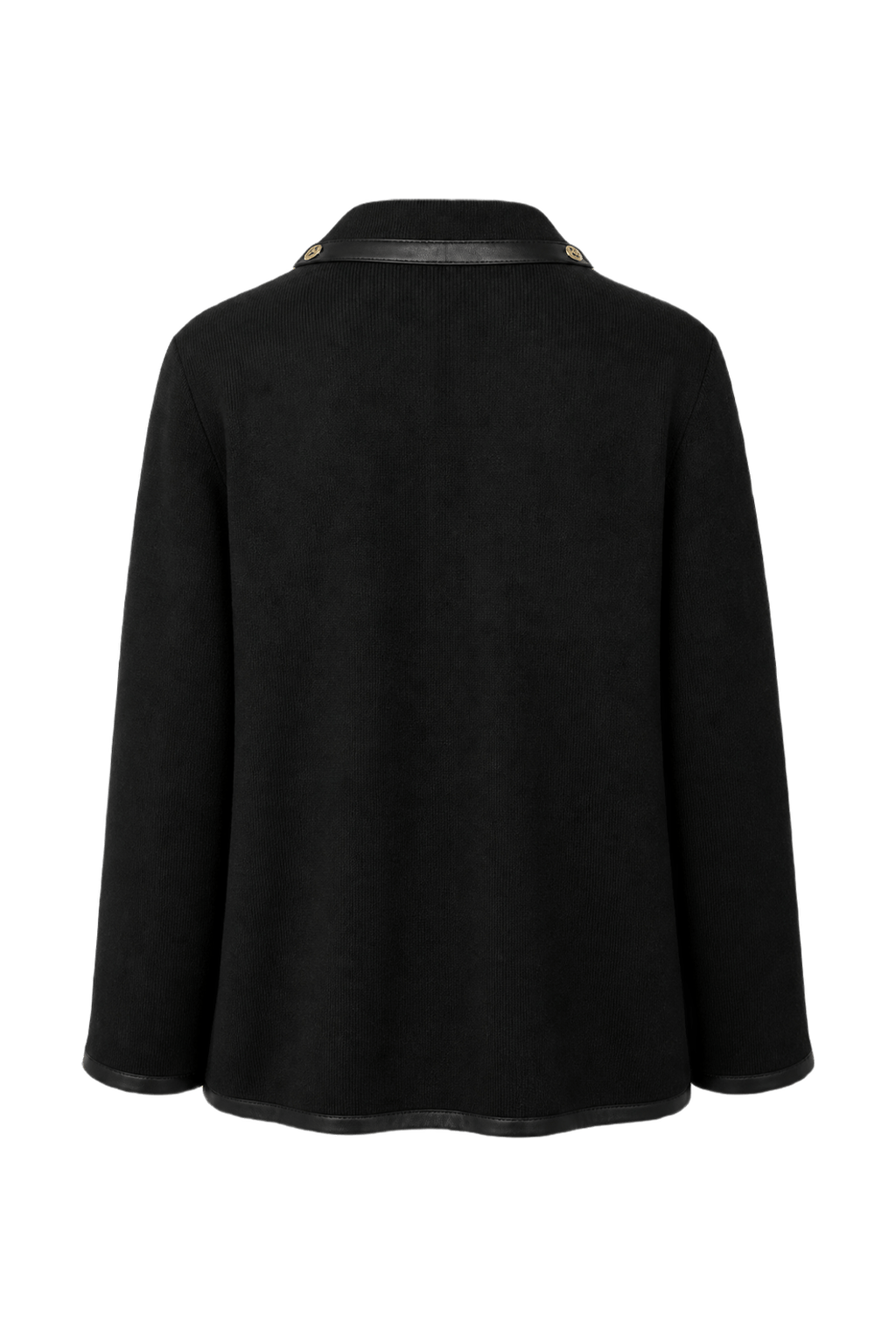 1980s Black Wool Jacket - Back View