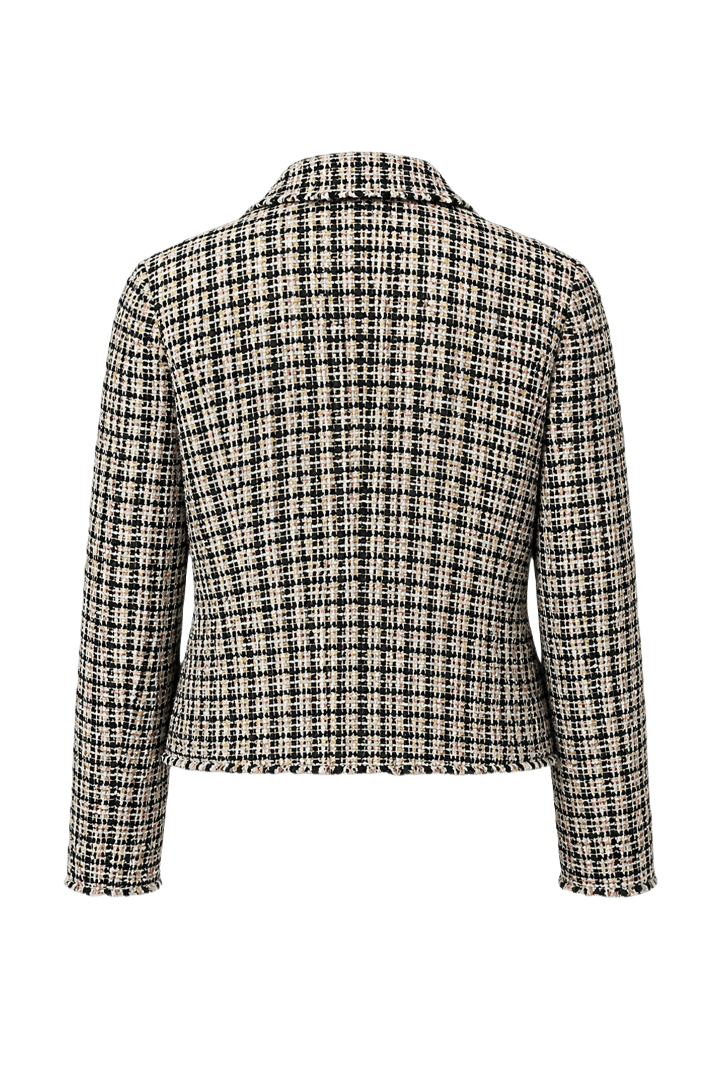 1980s Multi-color Wool Blend Blazer - Back View