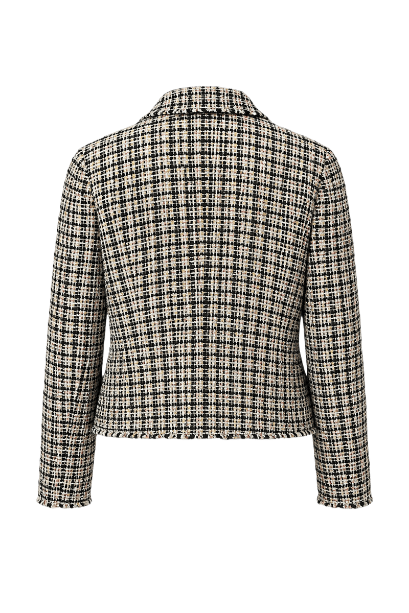 1980s Multi-color Wool Blend Blazer - Back View