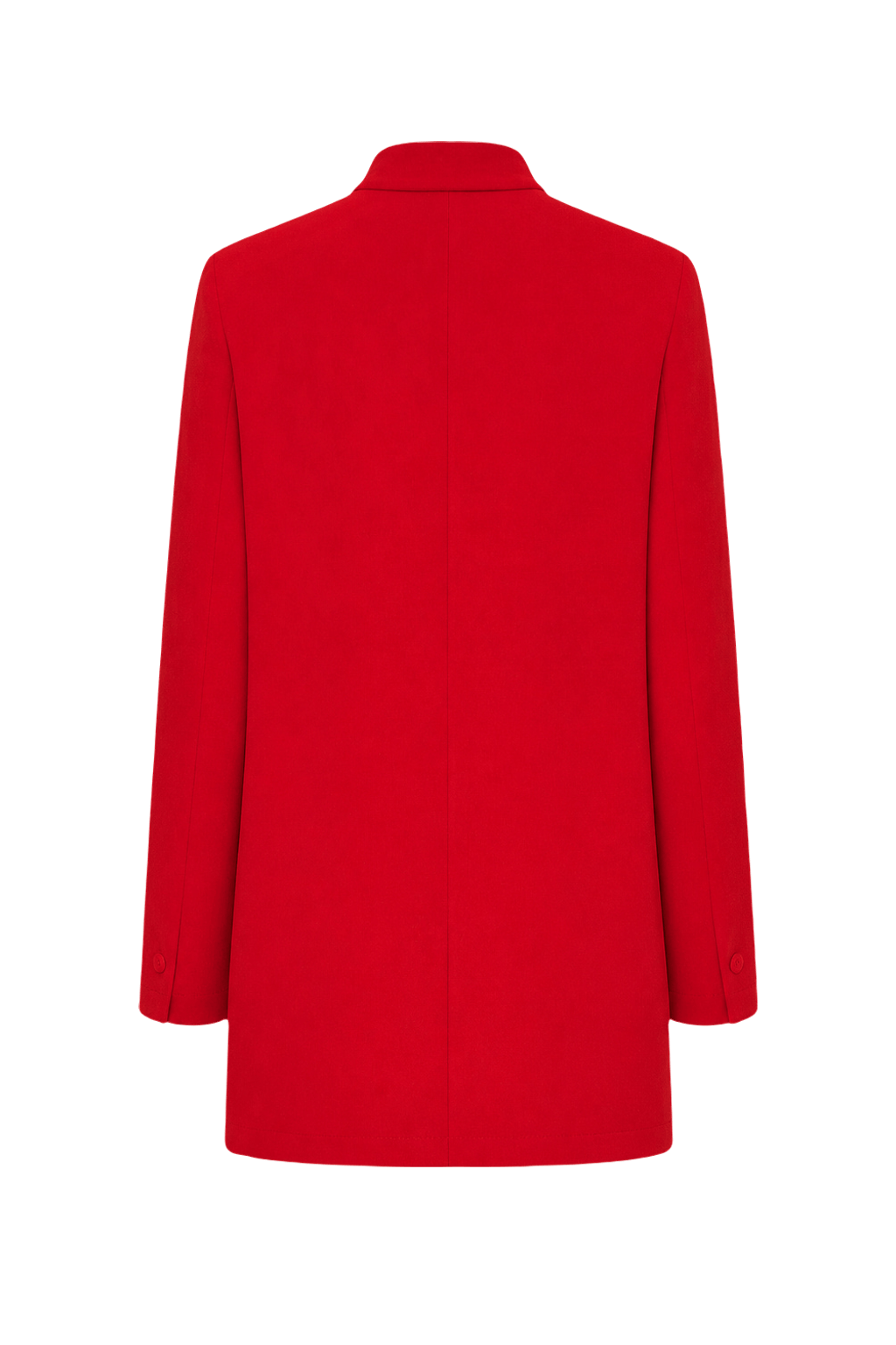 1990s Red Synthetic Blend Jacket - Back View