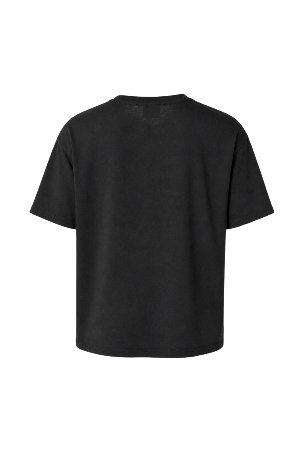 1990s Black Cotton T-Shirt - Back View