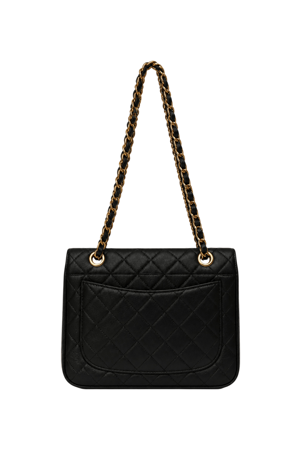 1990s Black Unknown Bag - Back View
