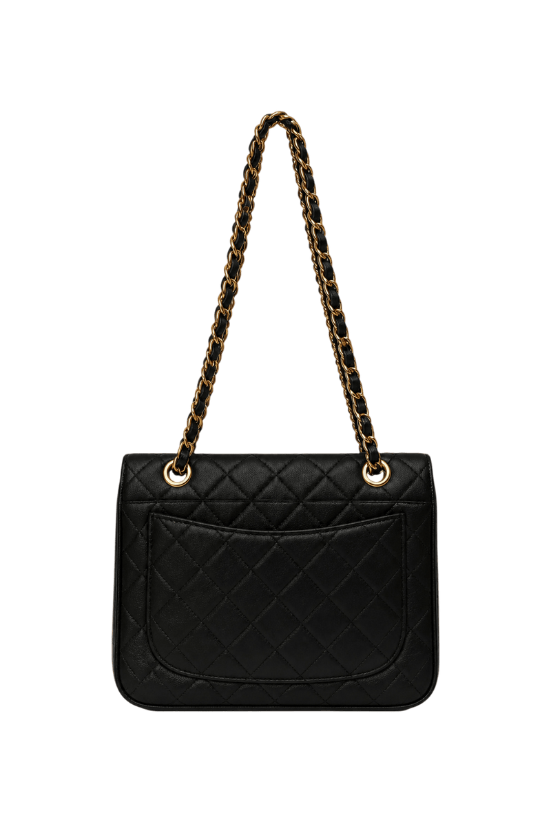 1990s Black Unknown Bag - Back View