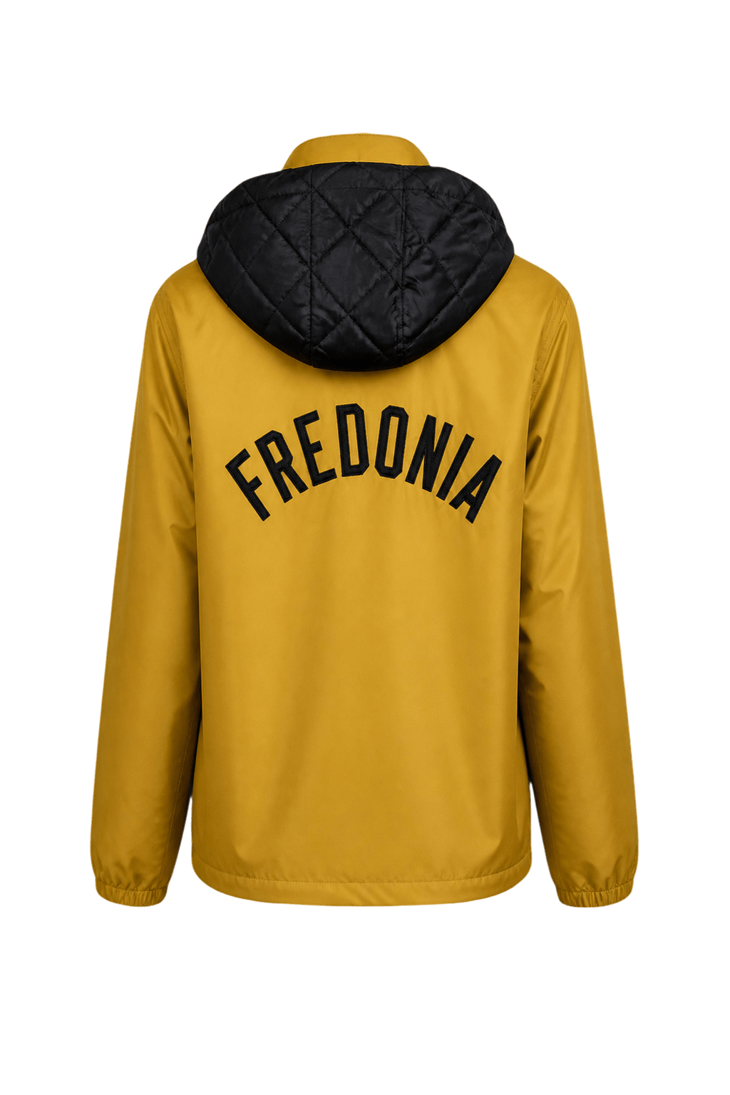 1990s Mustard Yellow Nylon Jacket - Back View