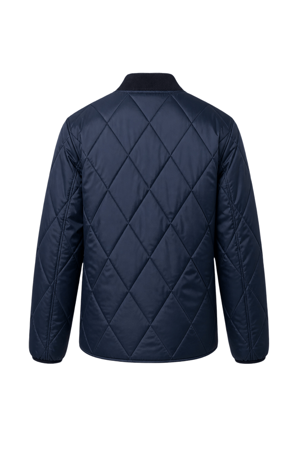 1980s Navy Blue Nylon Jacket - Back View