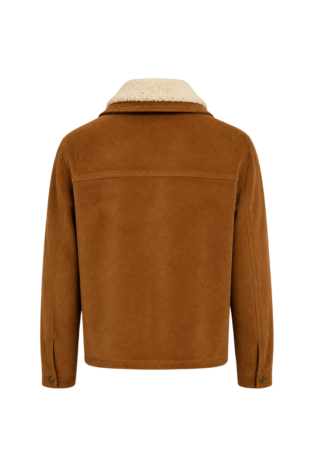 1970s Brown Cotton Jacket - Back View