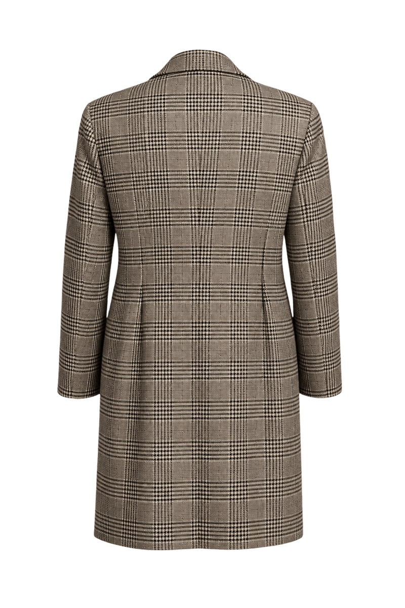 1980s Gray Wool Coat - Back View