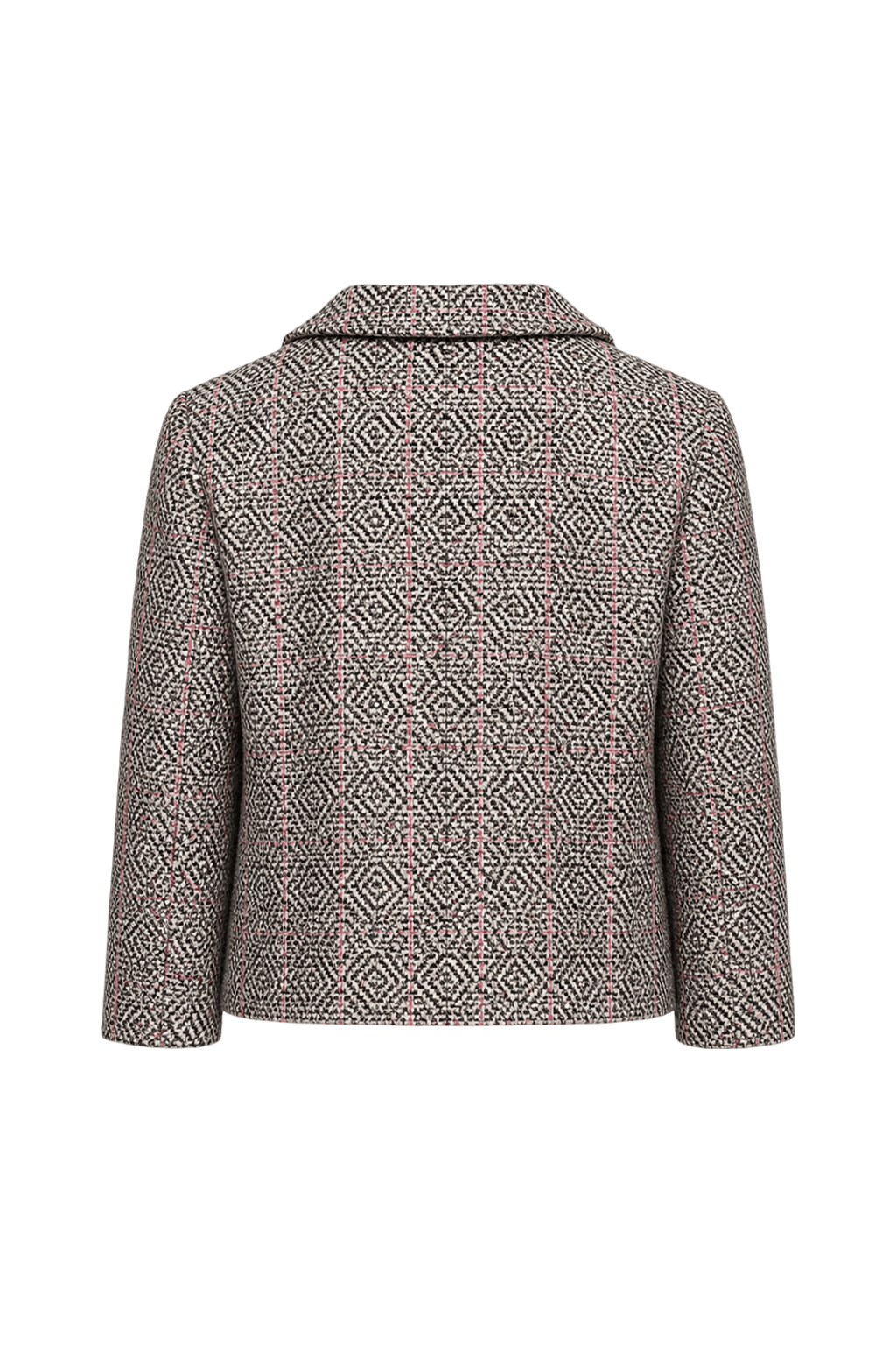 1990s Black Wool Jacket - Back View