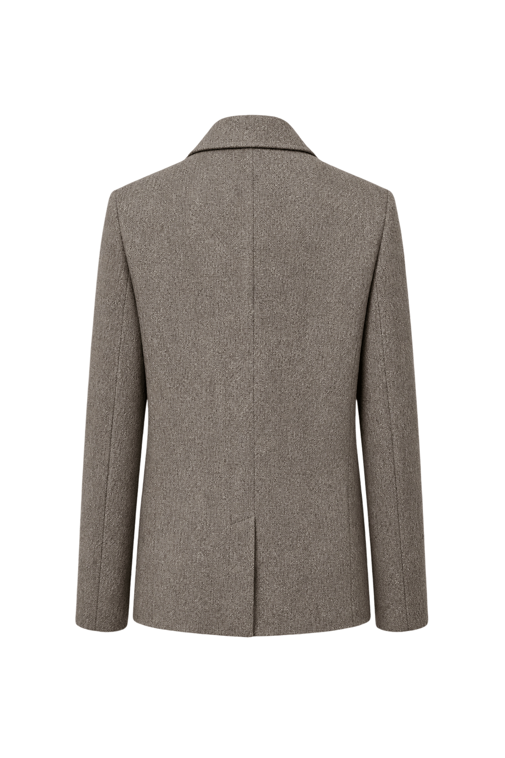 1980s Grey Wool Blazer - Back View
