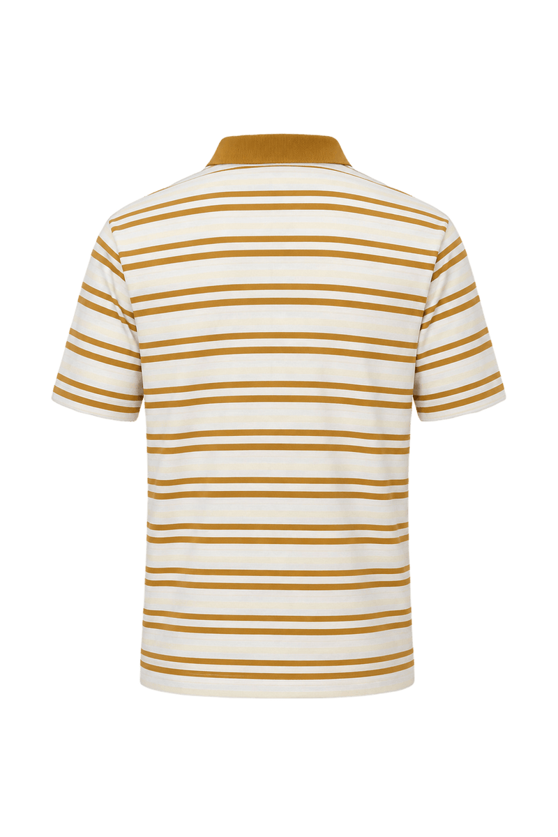 1990s Mustard Yellow Cotton Polo - Back View