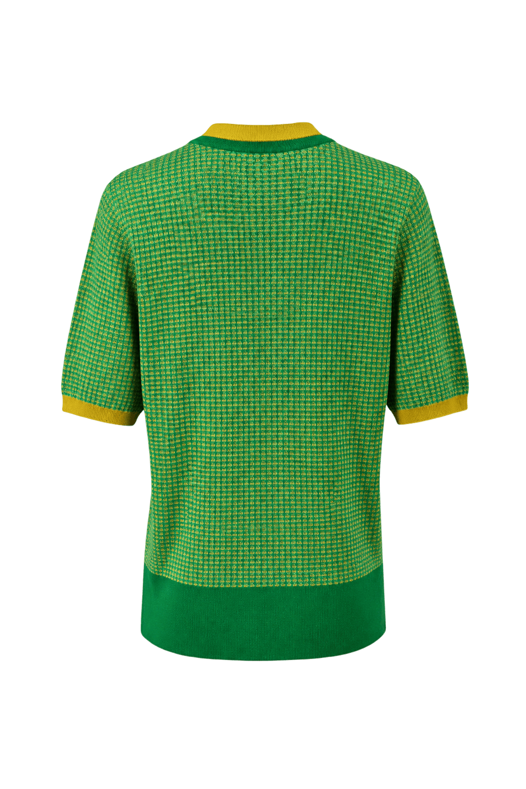 1980s Green Knit Cardigan - Back View