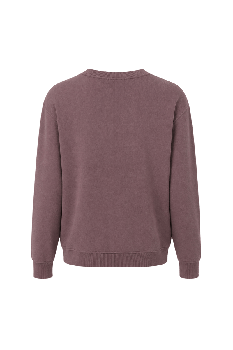1990s Burgundy Cotton Sweater - Back View
